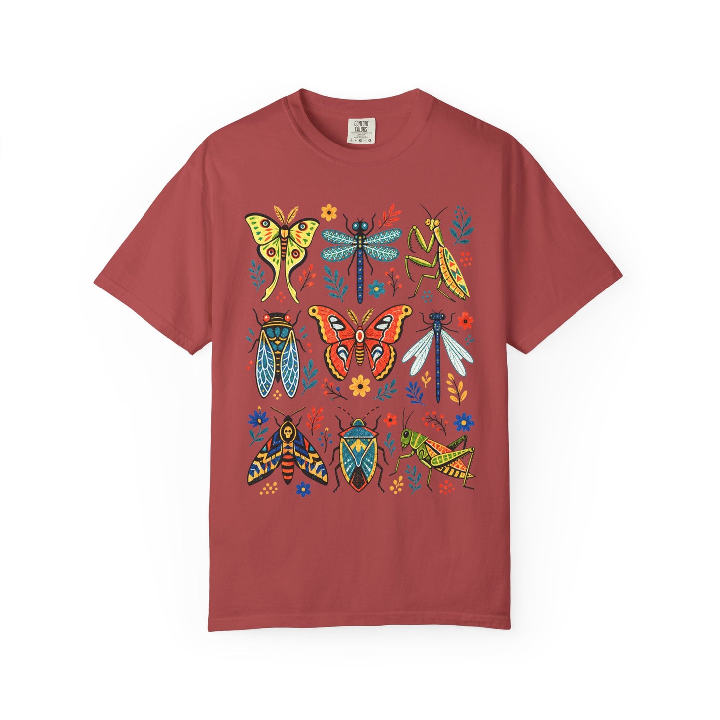 Folk Art Insect Collage T-Shirt