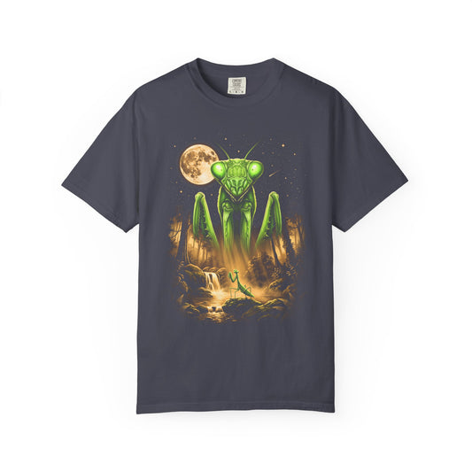 Praying Mantis Moonlit Forest T-Shirt