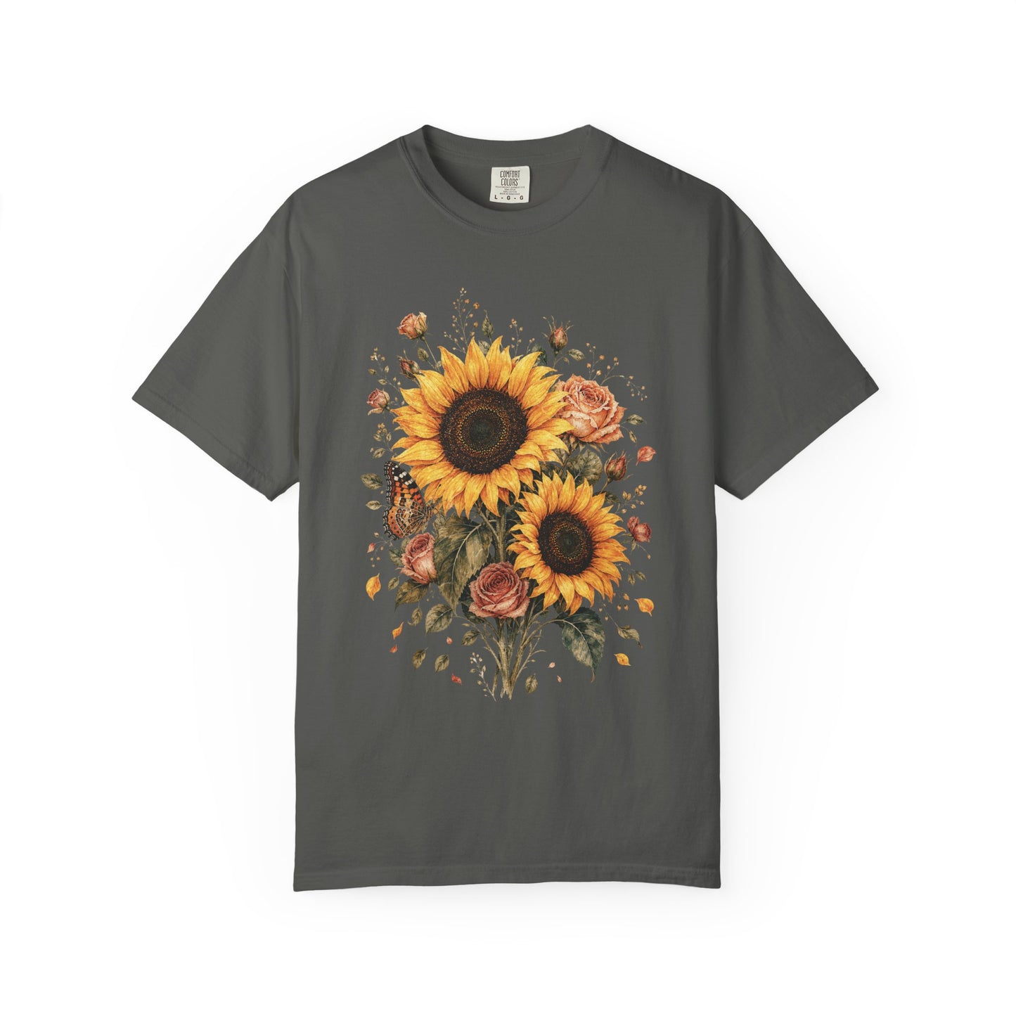 Sunflower And Rose Bouquet T-Shirt