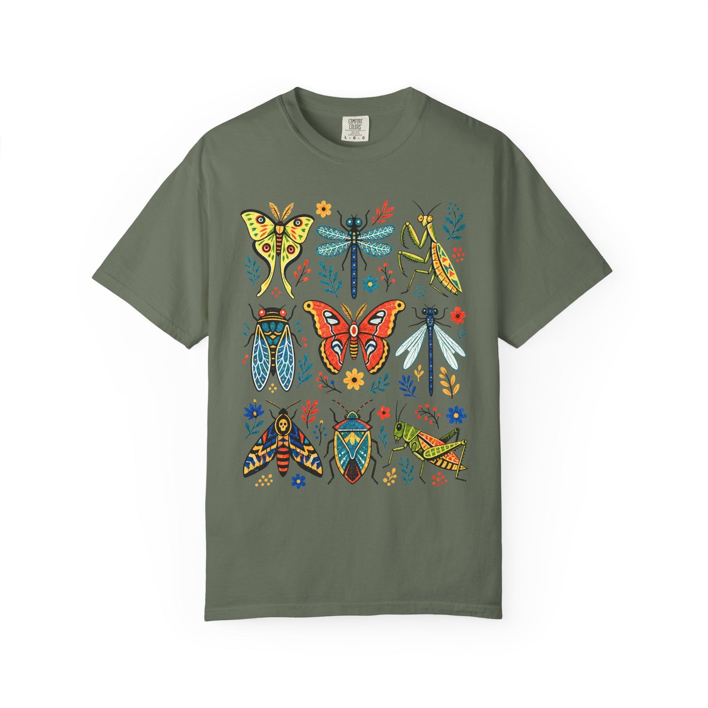 Folk Art Insect Collage T-Shirt
