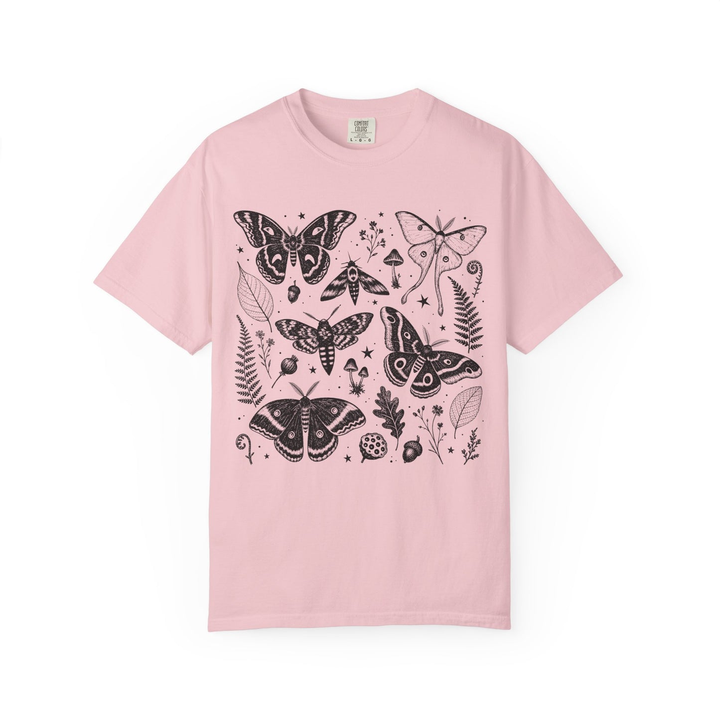 Mystical Woodland Moth Collage T-Shirt
