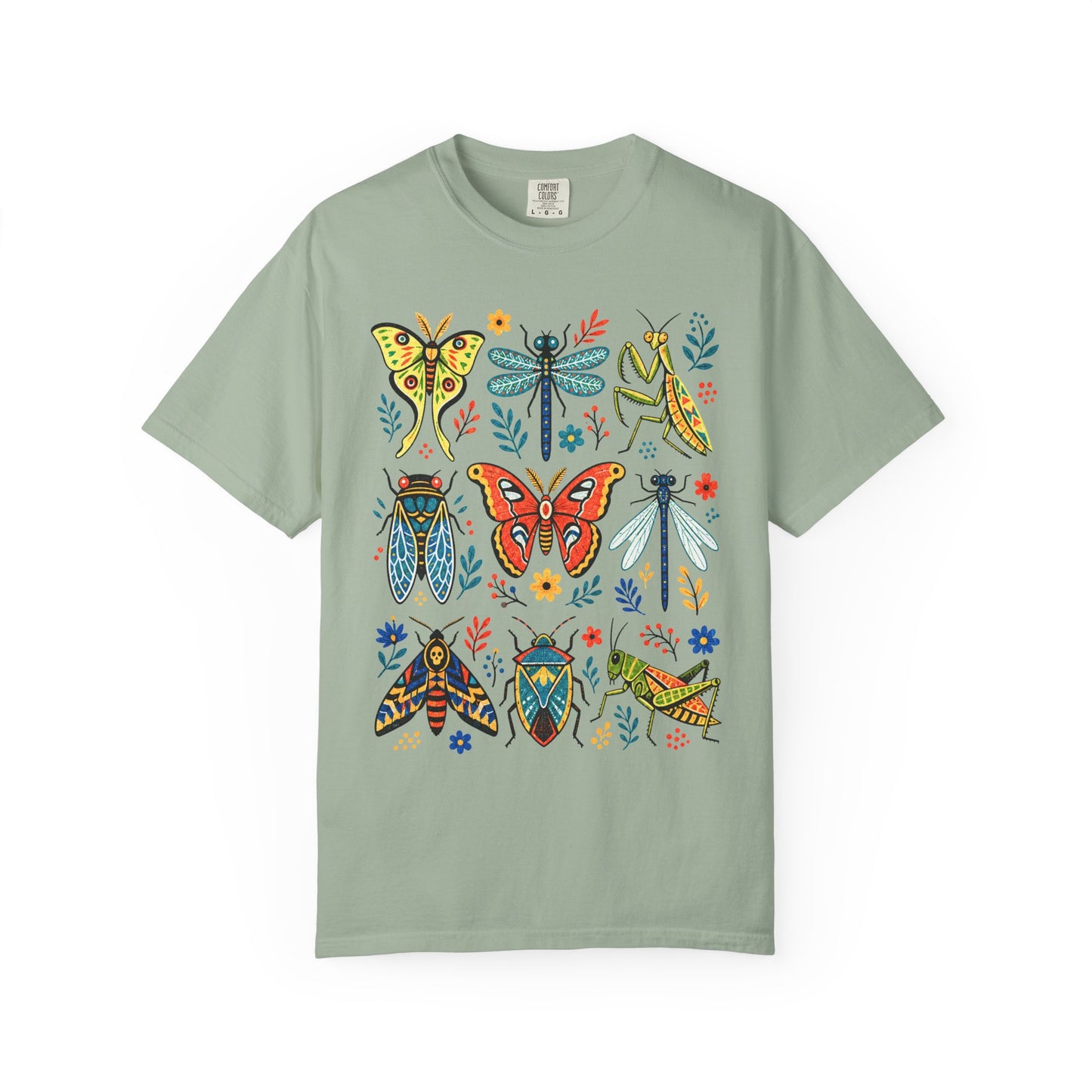 Folk Art Insect Collage T-Shirt