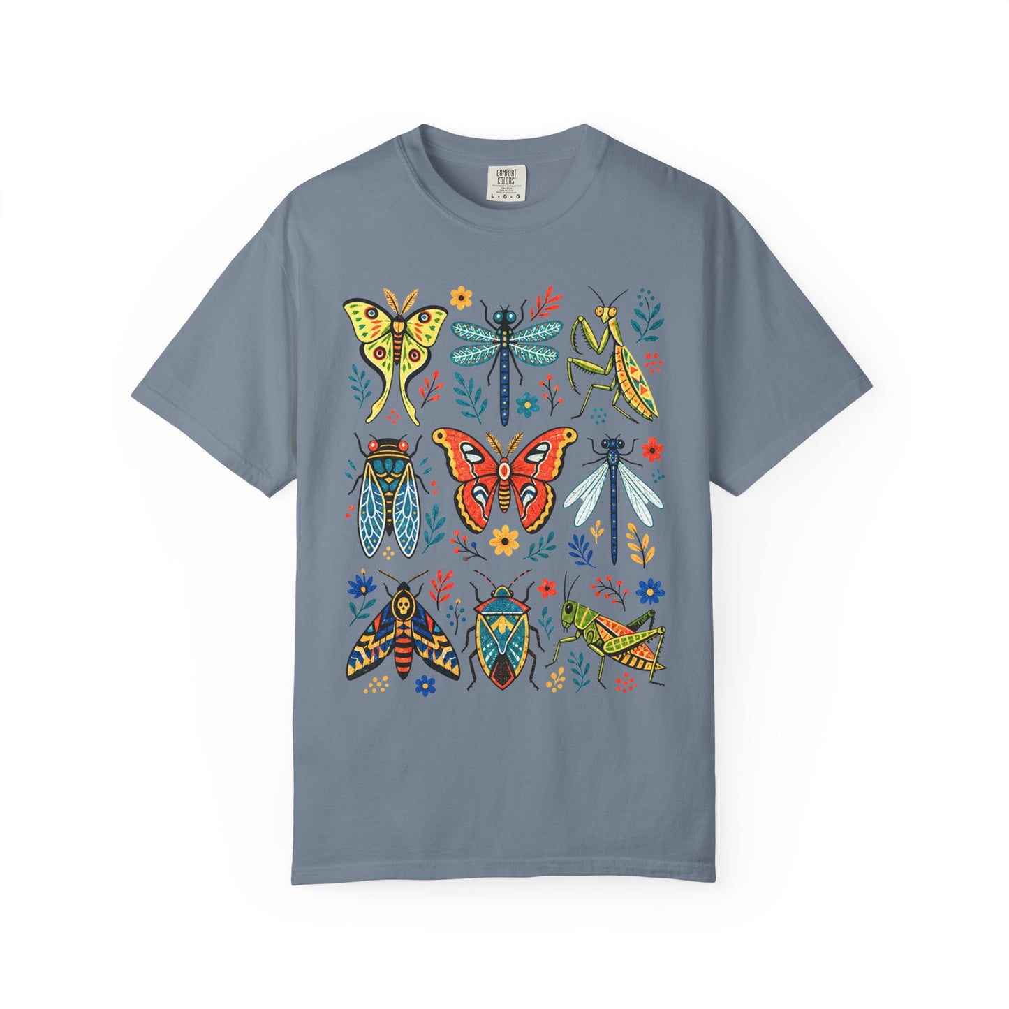 Folk Art Insect Collage T-Shirt