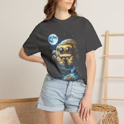 Jumping Spider Moonlit Night T-Shirt