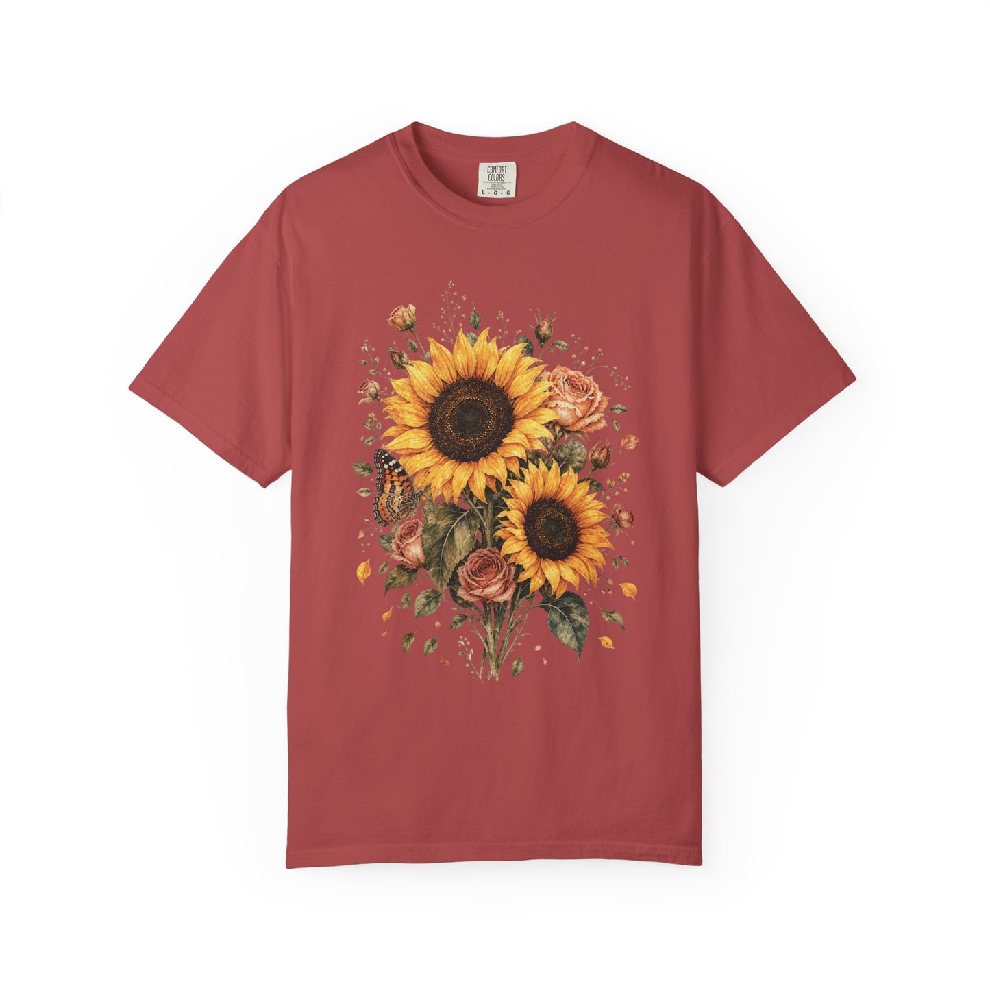 Sunflower And Rose Bouquet T-Shirt