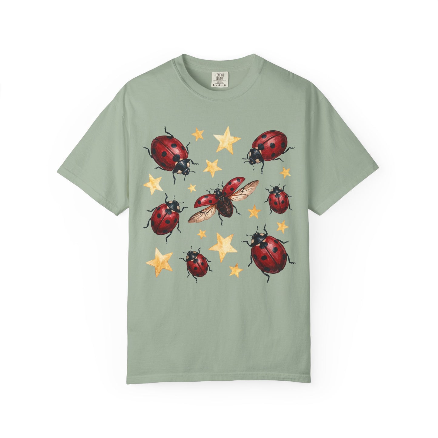 Starry Ladybug Collage T-Shirt