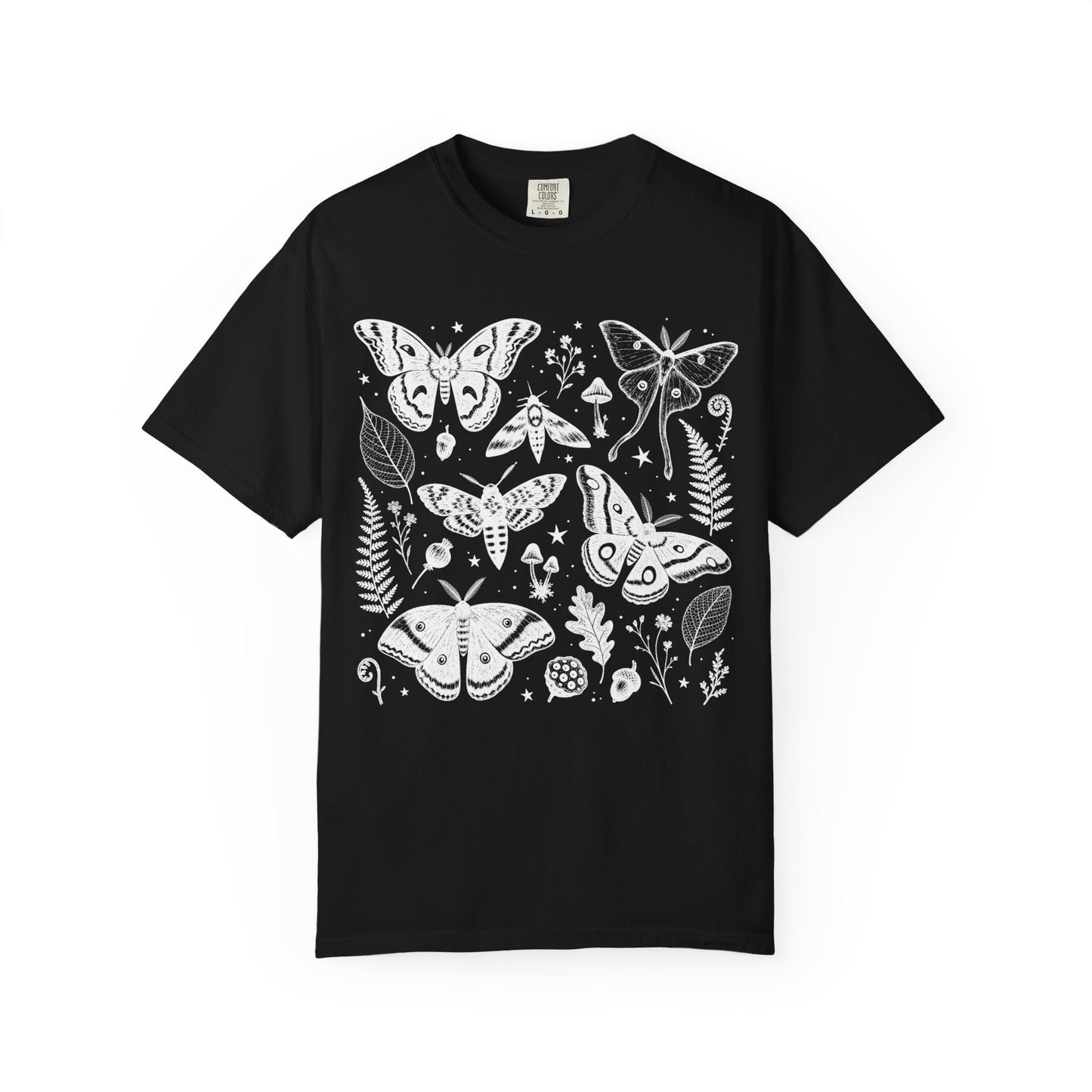 Mystical Woodland Moth Collage T-Shirt