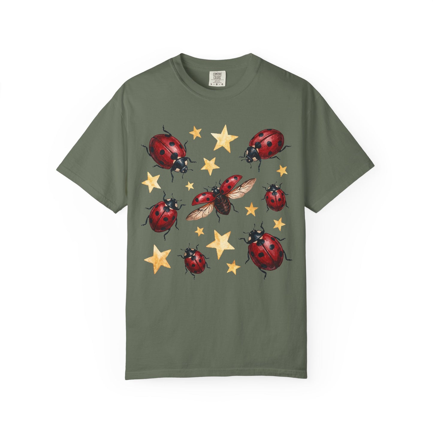 Starry Ladybug Collage T-Shirt