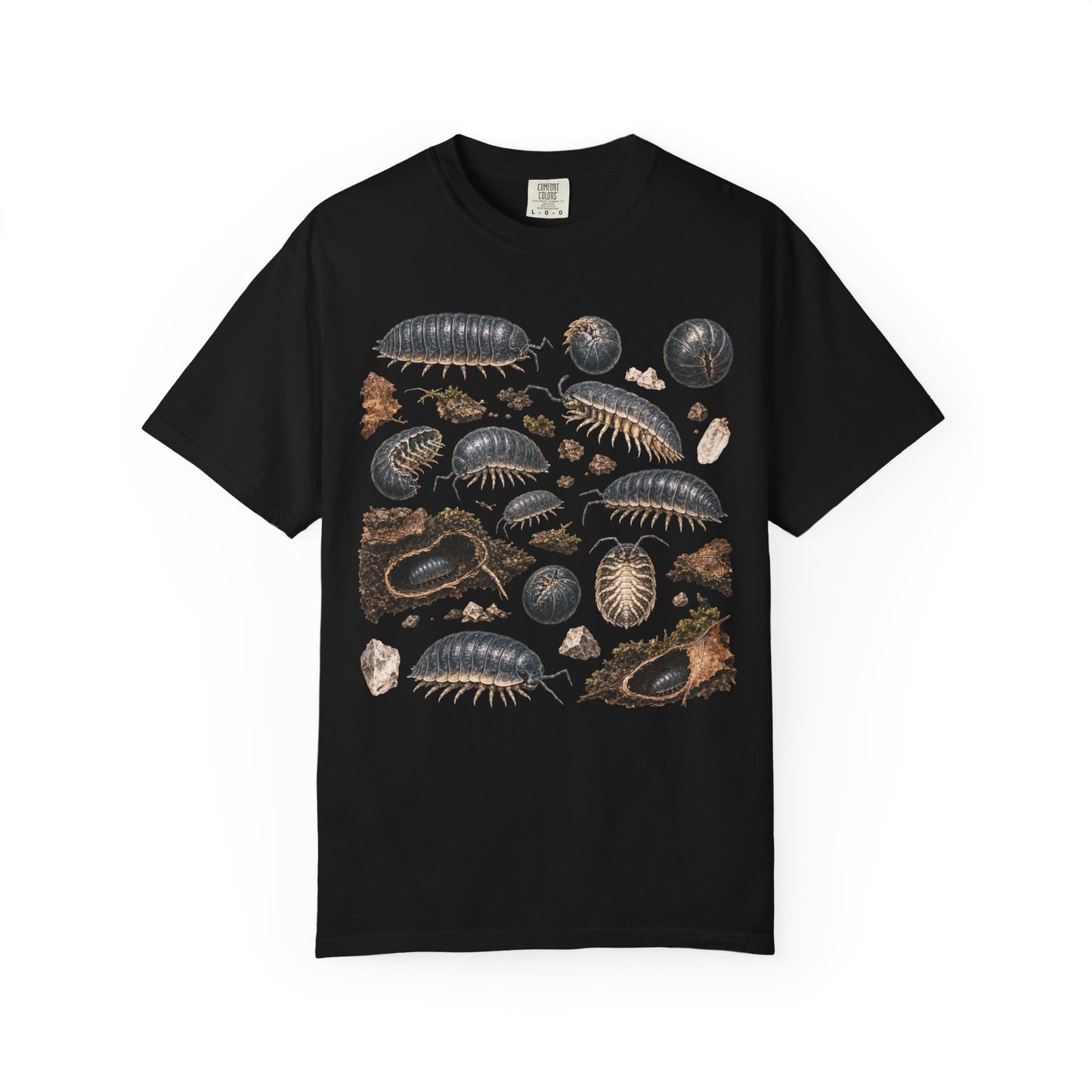 Forest Floor Isopod Collage T-Shirt