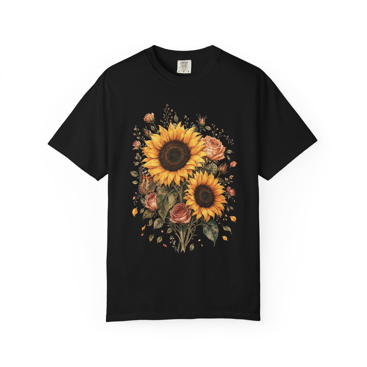 Sunflower And Rose Bouquet T-Shirt