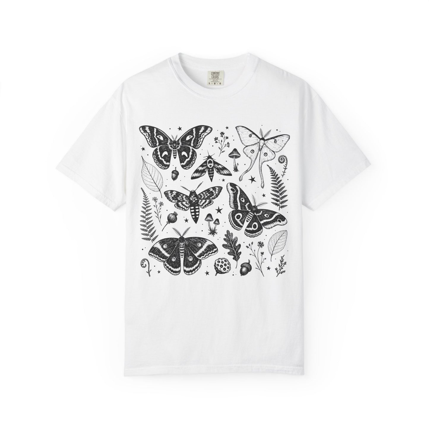 Mystical Woodland Moth Collage T-Shirt