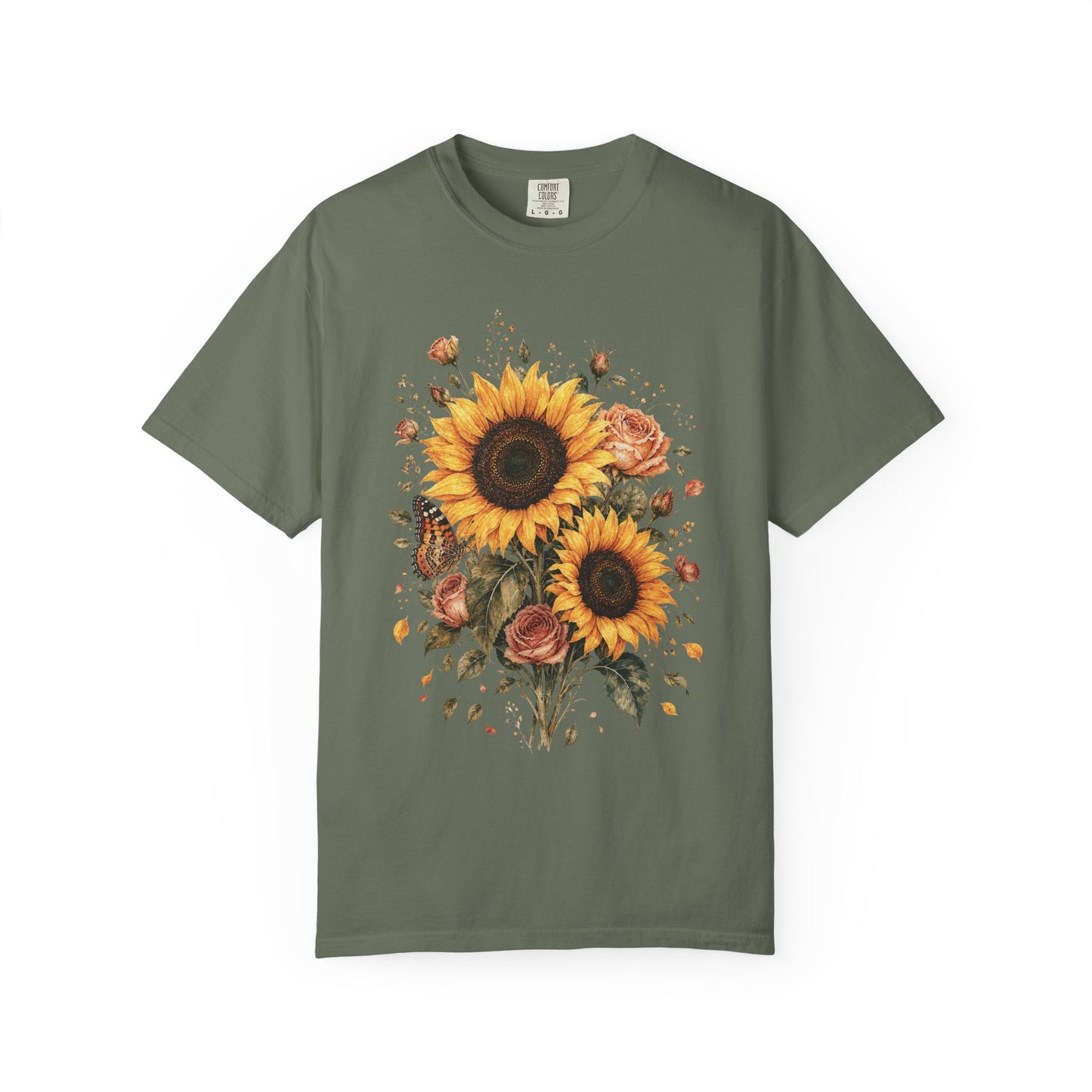 Sunflower And Rose Bouquet T-Shirt