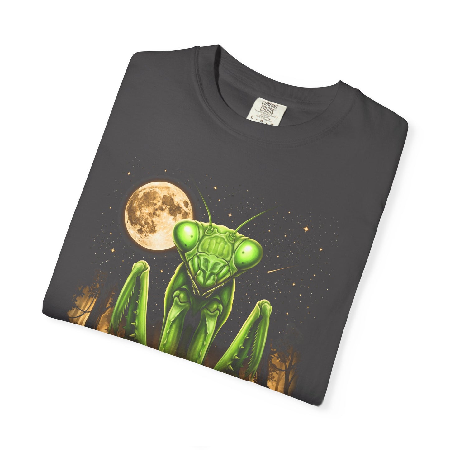 Praying Mantis Moonlit Forest T-Shirt