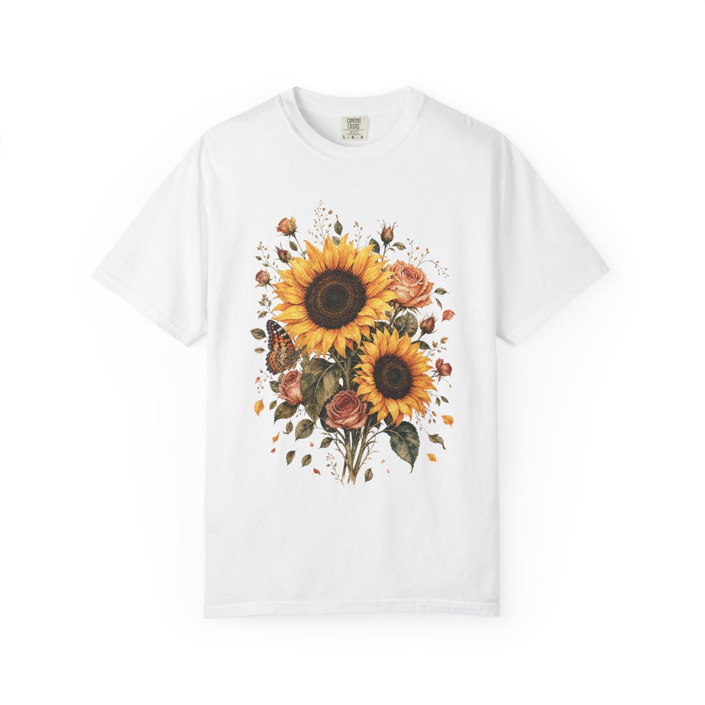 Sunflower And Rose Bouquet T-Shirt