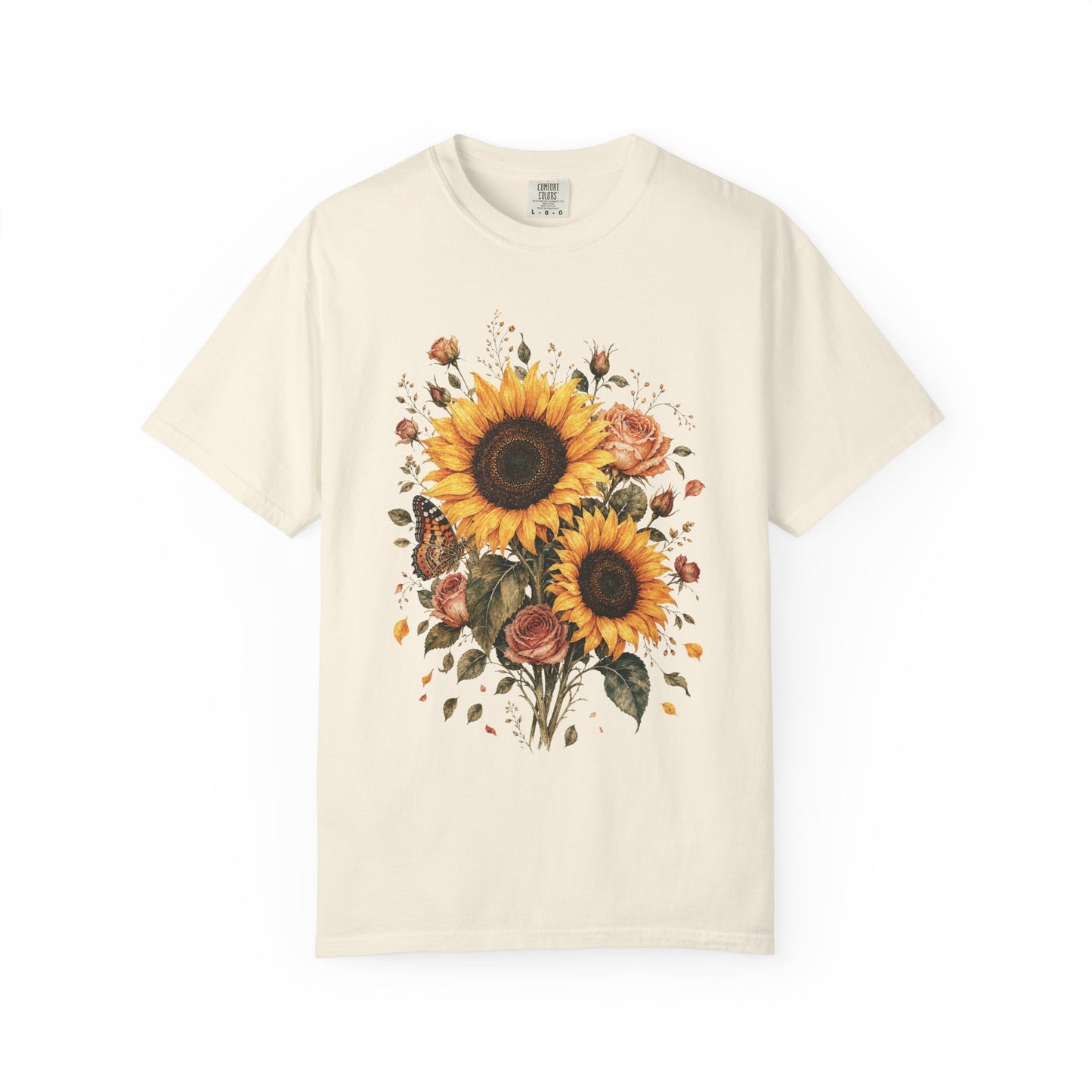 Sunflower And Rose Bouquet T-Shirt