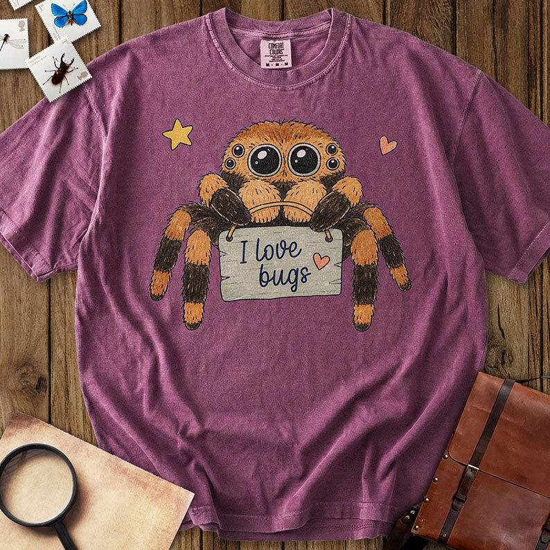 I Love Bugs Spider T-Shirt