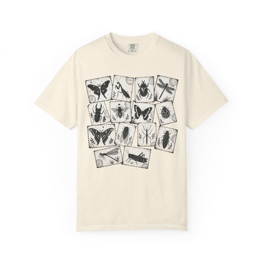 Vintage Insect Postage Stamp T-Shirt