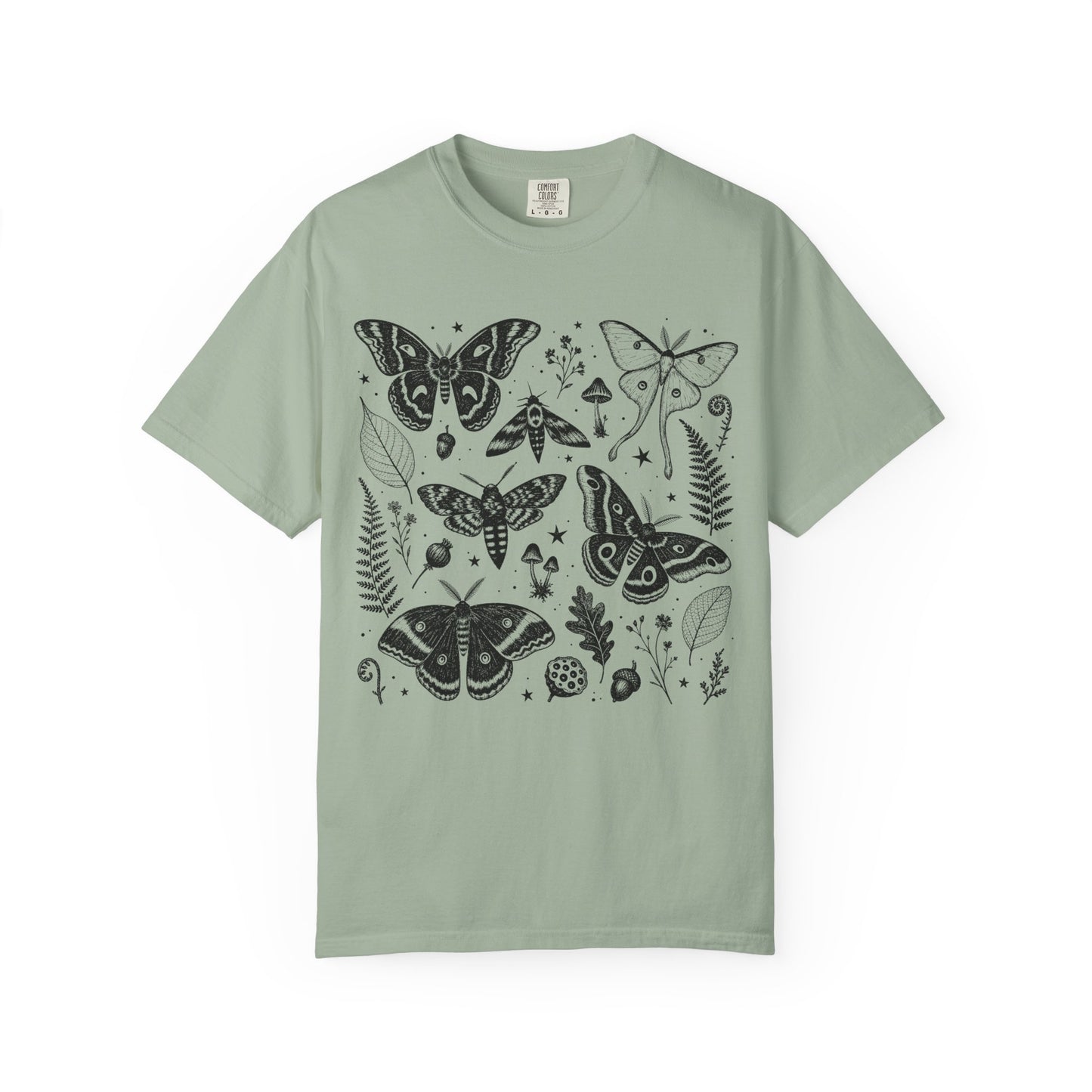 Mystical Woodland Moth Collage T-Shirt