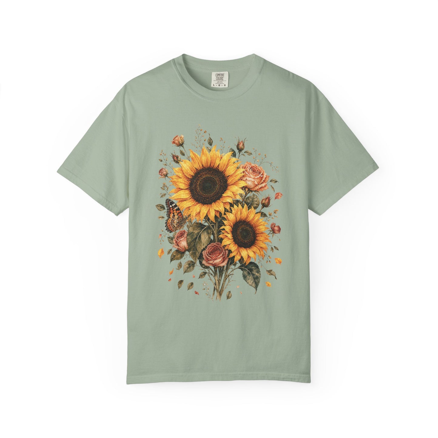Sunflower And Rose Bouquet T-Shirt