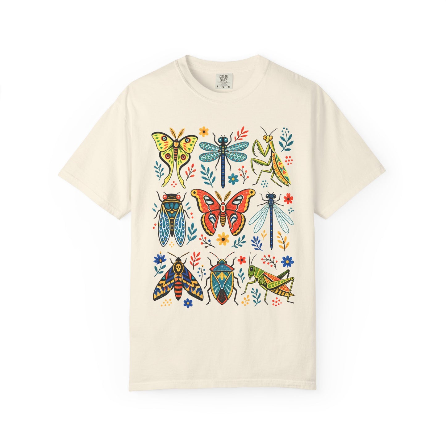 Folk Art Insect Collage T-Shirt