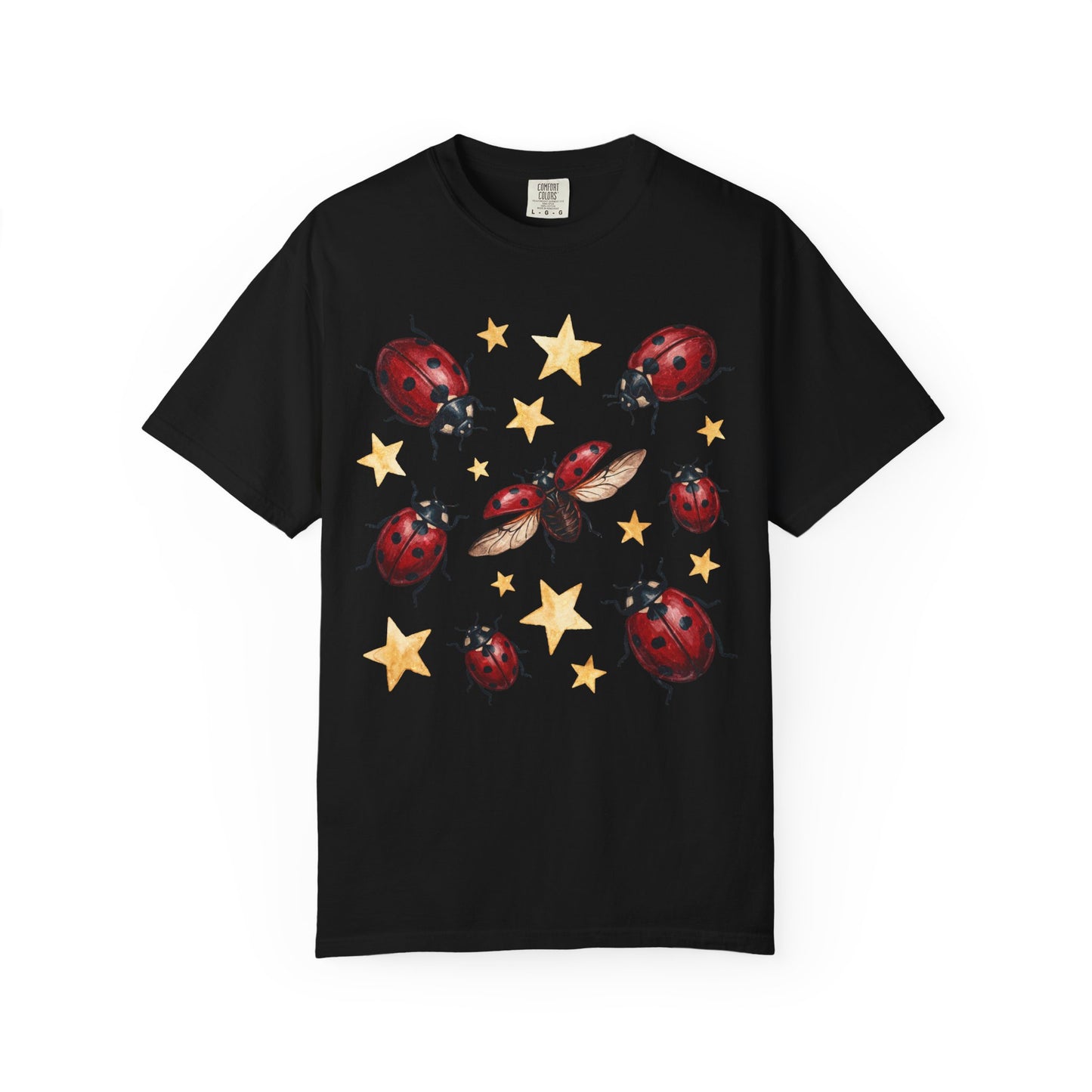 Starry Ladybug Collage T-Shirt