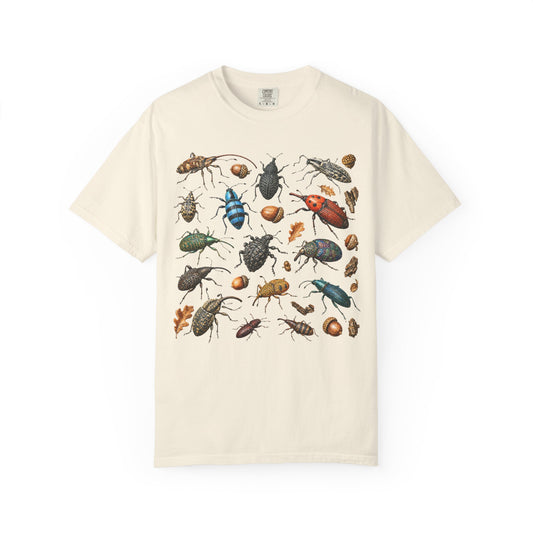Vintage Naturalist Weevil Collage T-Shirt