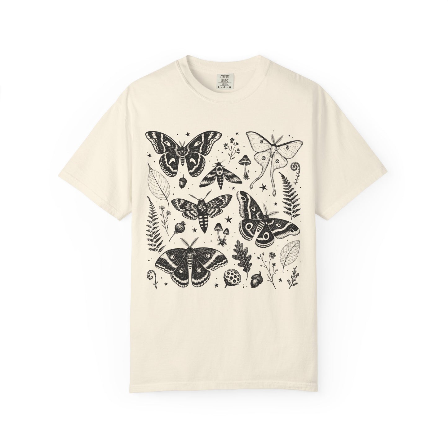 Mystical Woodland Moth Collage T-Shirt