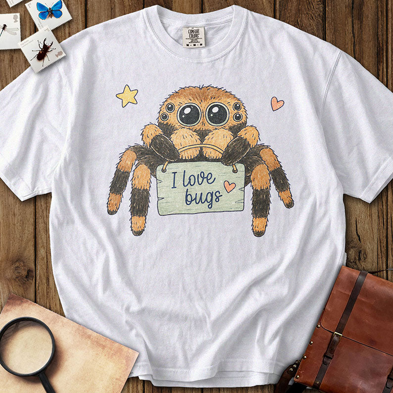 I Love Bugs Spider T-Shirt