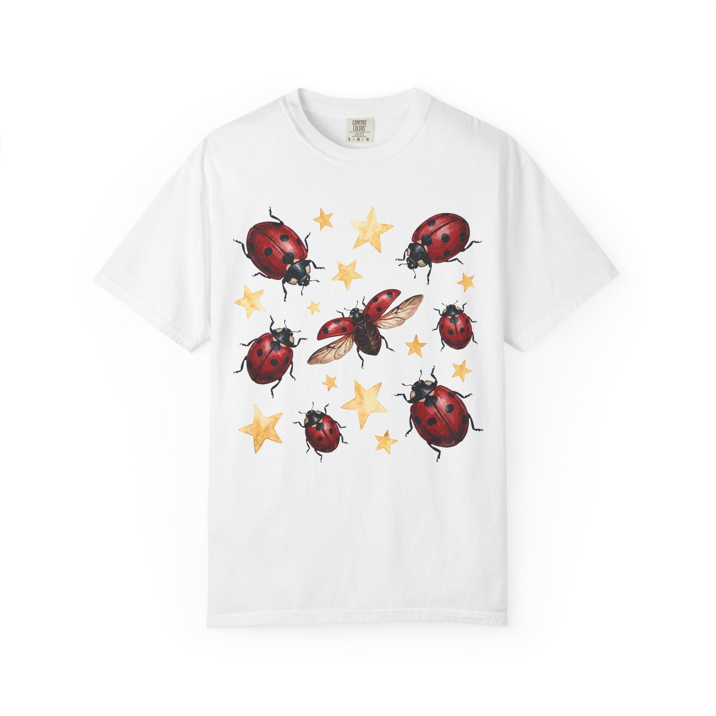 Starry Ladybug Collage T-Shirt