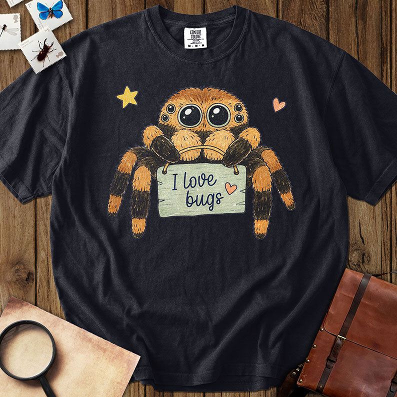I Love Bugs Spider T-Shirt